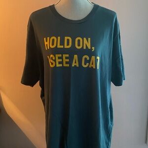 Cat Lady Box Hold on, I see a Cat shirt sleeve tee